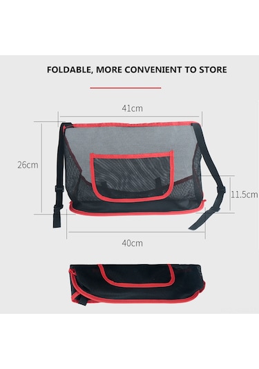 Suofeng Araba Koltuk Arası Mesh Depolama Çantası - İki Renk Seçeneği İle Katlanabilir Rahat Saklama