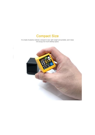 Aubyhe Akıllı Wifi Meteoroloji İstasyonu - Renkli Ips Ekranlı Çok Fonksiyonlu Dijital Saat Sıcaklık/nem/hava Durumu