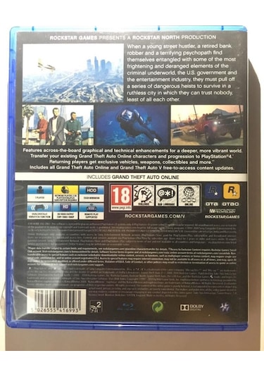 Gta 5 Gta5 Playstation 4 Ps4 Oyunu (Kutulu)