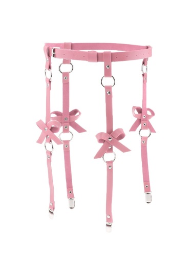 Suntek Kadın Punk Deri Ayarlanabilir Vücut Koşum Bel Pembe-s Pembe S Çok Renkli