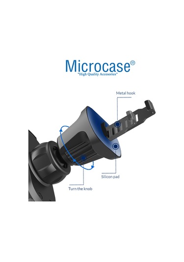 360° Araç İçi Izgaralıktan Kelepçeli Telefon Tutucu - AL3733