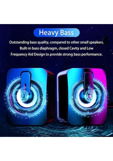 Bilgisayar Hoparlörü Hoparlör Hıfı Stereo Mikrofon Usb Kablolu