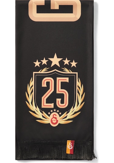 Galatasaray 25. Şampiyonluk Şal Atkı U251370 Siyah
