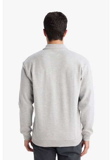 Defacto Sweatshirt F9324ax26spgr210 Gri-gr210