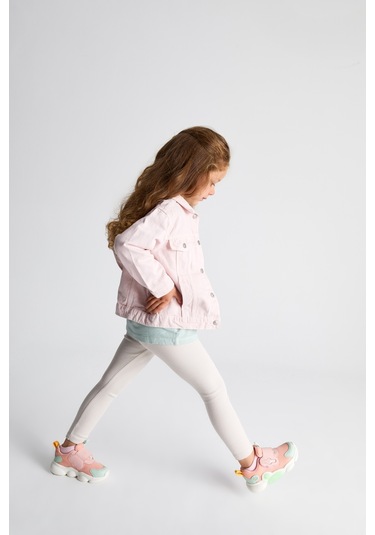 Vicco Gum Işıklı Kız Bebek Pudra Spor Ayakkabı Pudra