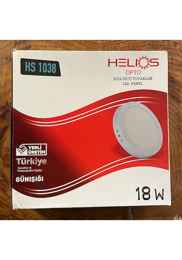 Helios Hs-1038g 18w Yuvarlak Günışığı Spot Led Panel