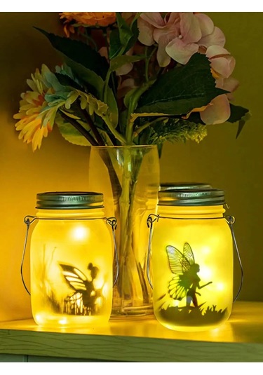 Güneş Enerjili Mason Kavanoz Işığı Su Geçirmez Led Dekoratif Fener İç Ve Dış Mekan Kullanımı