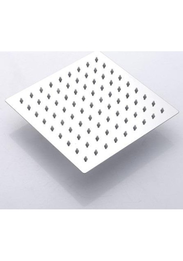 T-May Banyo Sart Kare Tepe Duş Seti Başlığı 25X25 Paslanmaz Metal Krom