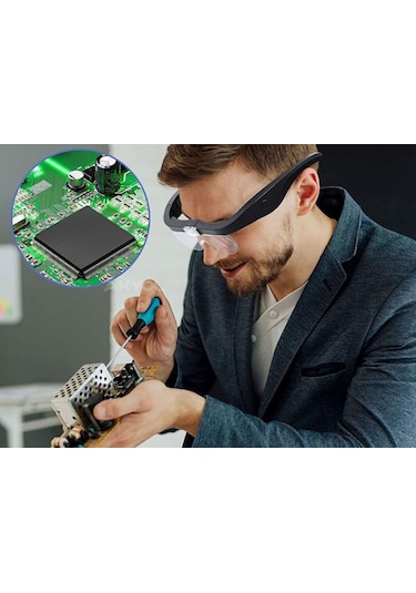 Texta 11537dc Şarj Edilebilir Ledli Gözlük Büyüteç