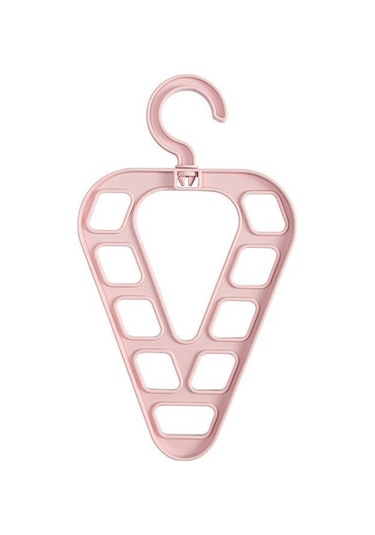 Pembe 9 Delik Sihirli Elbise Askısı Dolap Organizatör Kurutma Rafı Çok Fonksiyonlu Gardırop Eşarp Depolama Askı Uzay Tasarrufu Pembe