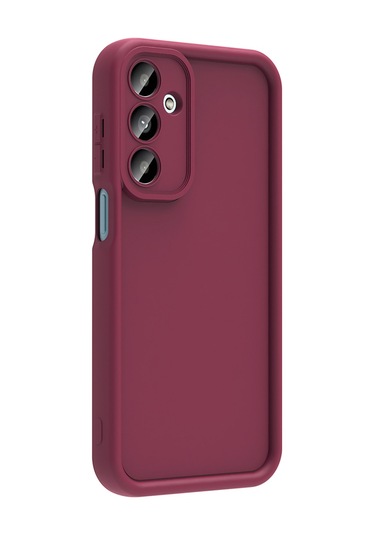 Toyigoo Galaxy Uyumlu A16 Kılıf Kamera Korumalı Ananas Kapak - Mürdüm Mürdüm