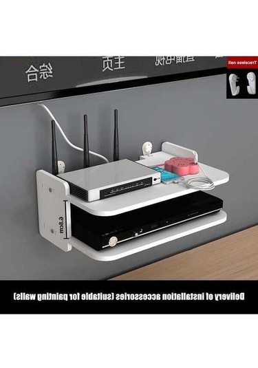 Pazly Yüzen Tv Kutusu Standı - Ayarlanabilir Dvd Rafı - Çok Renkli Set Üstü Stand Çok Renkli