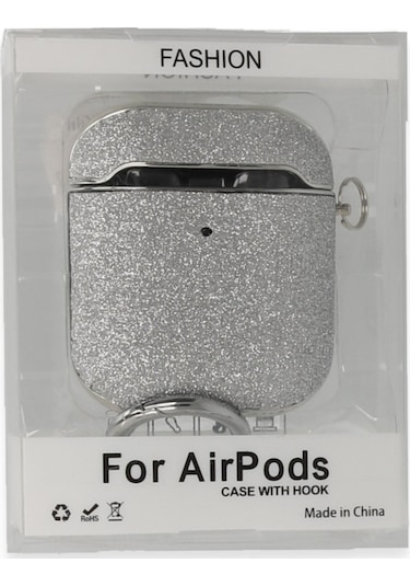 Newface Apple  Uyumlu  Airpods 2 2.nesil Spell Simli Kılıf - Gümüş