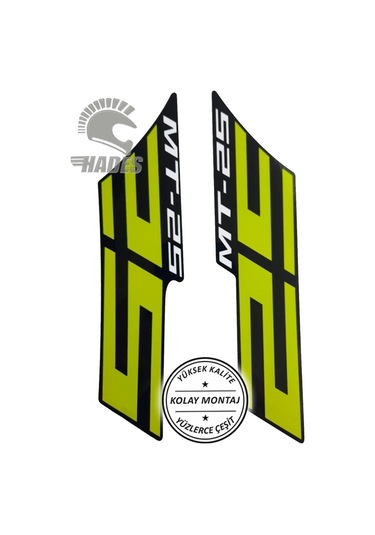 Hades Motosiklet Aksesuarları Yamaha Mt25 Sticker Seti Sarı