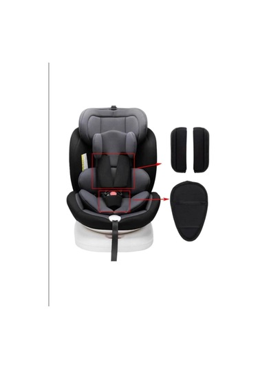 Oto Koltuğu Kemeri Yumuşatıcı Bebek Arabası Kemer Pedi 3lü Kemer Seti