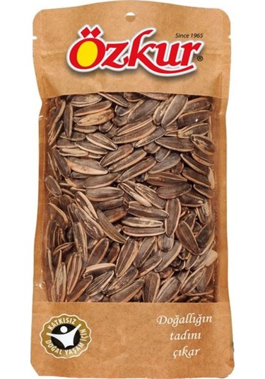 Özkur Tuzsuz Kavrulmuş Siyah Ay Çekirdeği 1 KG