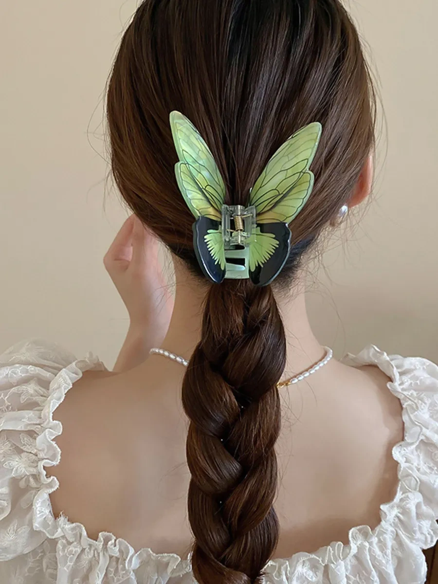 Symbol Kelebek Şekilli Canlı Saç Siniği 248808509 Yeşil