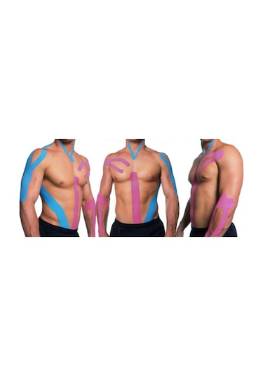 Vzn Kinesio Sporcu Ağrı Bandı 5 CM x 5 M Mavi