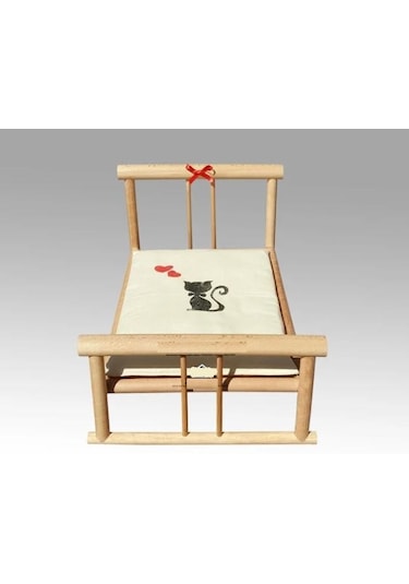 Minderli Karyola Natural Basic Kedi Yatağı 61 x 34 x 40 CM