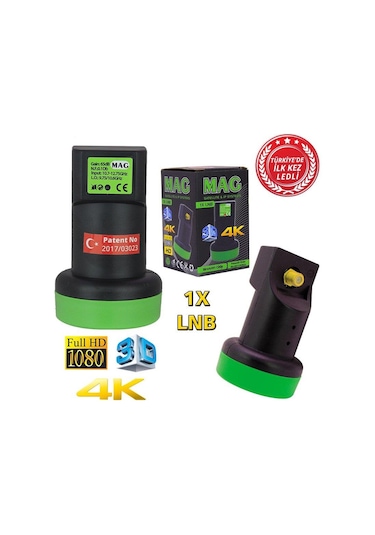 Mag Full Hd 4K Ledli Single Tekli Lnb 0.1Db