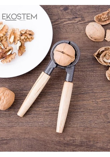 Ahşap Saplı Ceviz - Badem - Fındık Kıracağı Nussknacker