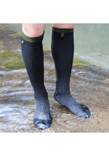 Gajeena "su Geçirmez Uzun Konforlu Outdoor Çorap - Yürüyüş, Kamp, Bisiklet İçin" Yeşil