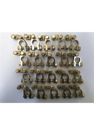 Akü Kutup Başı + - 20 Li Set Pirinç Hhy-889