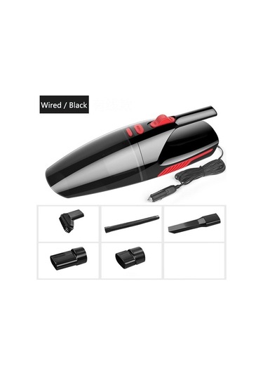 Createtech Uzunluğu: Tipi Taşınabilir Süpürge Siyah Led Kablolu Kablo Işıklı Güçlü Elektrikli El Araba 5m 120w Vz