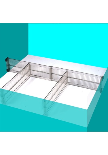 Kosona Uzunluk Ayarlanabilir Şeffaf Ps Çekmece Bölücü, Giyim/çorap/iç Giyim İçin Çok Amaçlı Organize Edici 2 Adet Diğer
