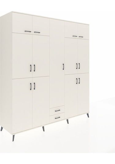 Kronos Dolap 10 Raflı 2 Çekmeceli 4 Askılı 220x59x243 Aytaşı-aytaşı/aytaşı Aytası/aytası