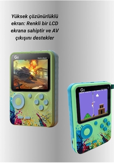 Ceylan Adam 500 Oyun Hafızalı G5 Game Box Renkli Lcd Ekranlı