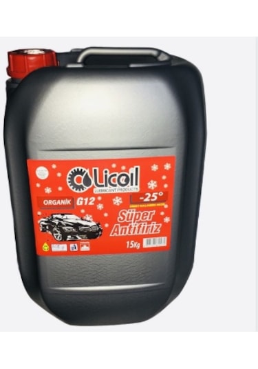 Licoil Antifriz G12 Kırm.15 Kg -25C 3Kg-15Kg-16Kg Mevcut