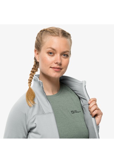 Jack Wolfskin Prelight Fz Kadın Gri Eşofman Üstü - 1710981 Gri