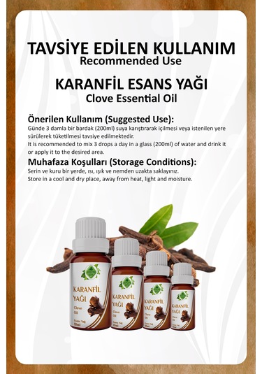 Karanfil Yağı Clove Essential Oil 10 Ml.