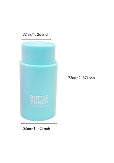 Suntek Piknik Evi İçin Taşınabilir Su Şişesi Kapağı Delme Mavi