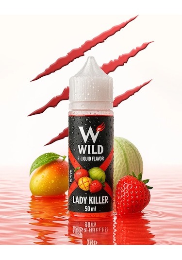 Lady Killer - Premium Aroma 60ml - Mango, Ananas, Çilek - Likit Tatlandırıcı