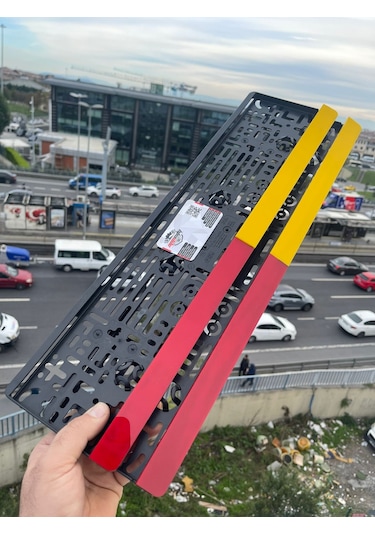 Sarı Kırmızı Özel Tasarım Lüks Pleksi Plakalık
