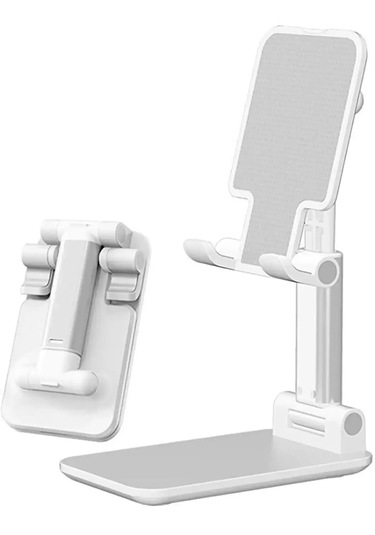 Telefon Ve Tablet Standı Yükseklik Ve Açısı Ayarlanabilir-beyaztb