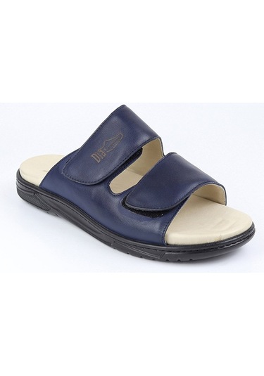 Ortopedik Diyabetik Erkek Terlik Lacivert Dia 022 Lacivert
