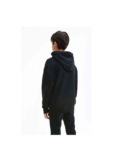 Linkin Park One Baskılı Unisex Çocuk Kapüşonlu Siyah Sweatshirt Siyah