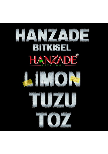 Hanzade Bitkisel Limon Tuzu Toz 1 KG