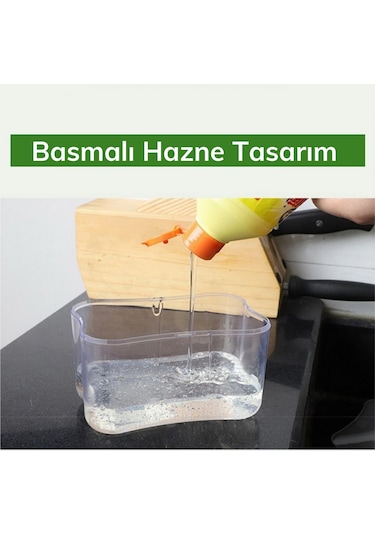 Buffer İkisi Bir Arada Basmalı Pratik Sıvı Sabunluk ve Pompası