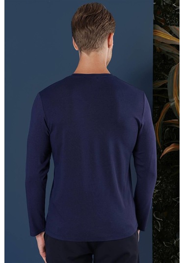 Ts 870 Slim Fit Lacivert Spor T-shirt Lacivert