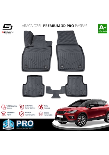 Seat Arona 3d Pro Havuzlu Paspas 2017 Üzeri A+ Kalite