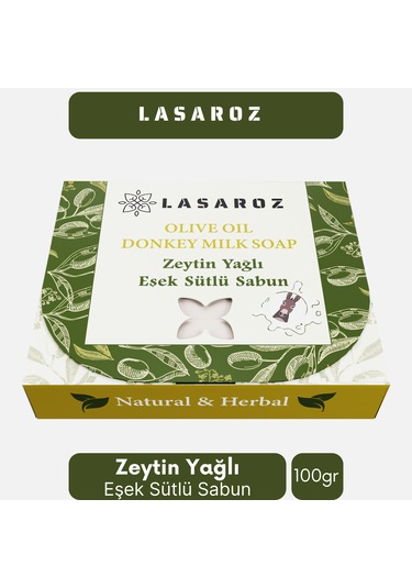 Zeytin Yağlı Ve Eşek Sütlü Sabun Doğal Ve Bitkisel Içerikli 100 G