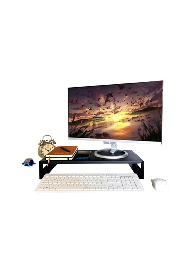 Bilgisayar & Monitör Yükseltici 51x25x9 Cm Ral 9005 Siyah