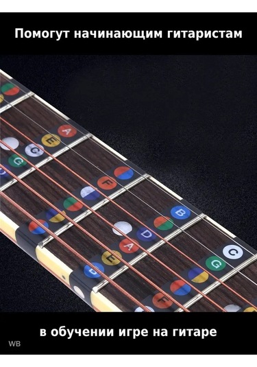 Tevdı Gitar İçin Eğitim Nota Çıkartmaları 91235985