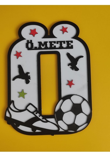 Çocuk Odası İçin Baş Harfine Göre Hazırlanacak Kapı Veya Duvar Süsü Kişiye Özel Isim Yazılı 30 Cm 28