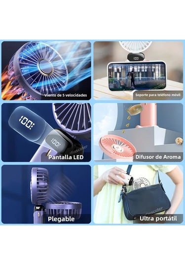 Taşınabilir Usb El Tipi Vantilatör Ekran Ve Telefon Tutucu Beyaz,