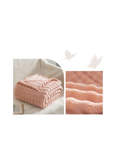 70x100cm Tek Katlı Flanel Battaniye Basit Kalınlaştırılmış Kanepe Örtüsü Yeni Yatak Örtüsü Şarap Kırmızısı